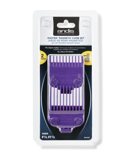 ANDIS Master Magnetic Comb Set 0.5 & 1.5 Model #AN-01420