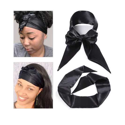 Dream W Scarf Satin Edge Black DRE175BK