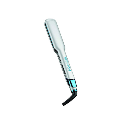 BABYLISS PRO Nano Titanium Special Edition SET. Ultra Thin 1.5" Straightener and 1" Curling Wand Silver/Blue Model