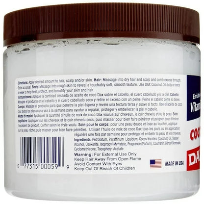 Dax Coconut oil  7.5 oz