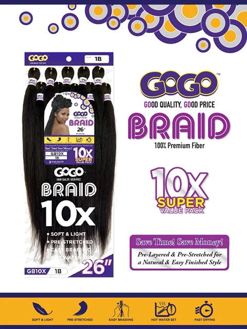 Harlem125 Gogo Braid 26" Braiding Hair 10X