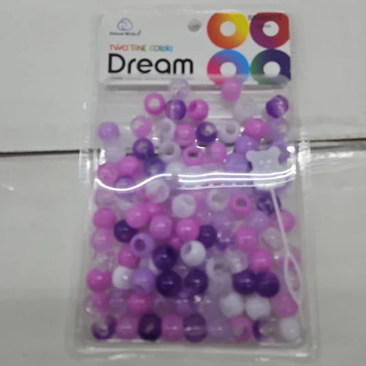 Dream beads 14mm two tone 48 pcs. PURPLE mix. BR2500T3