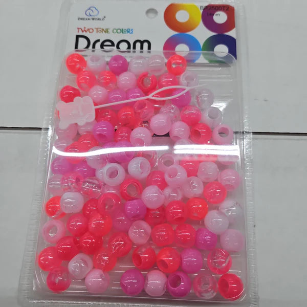 Dream beads 14mm two tone 48 pcs. Mix pink. BR2500T2