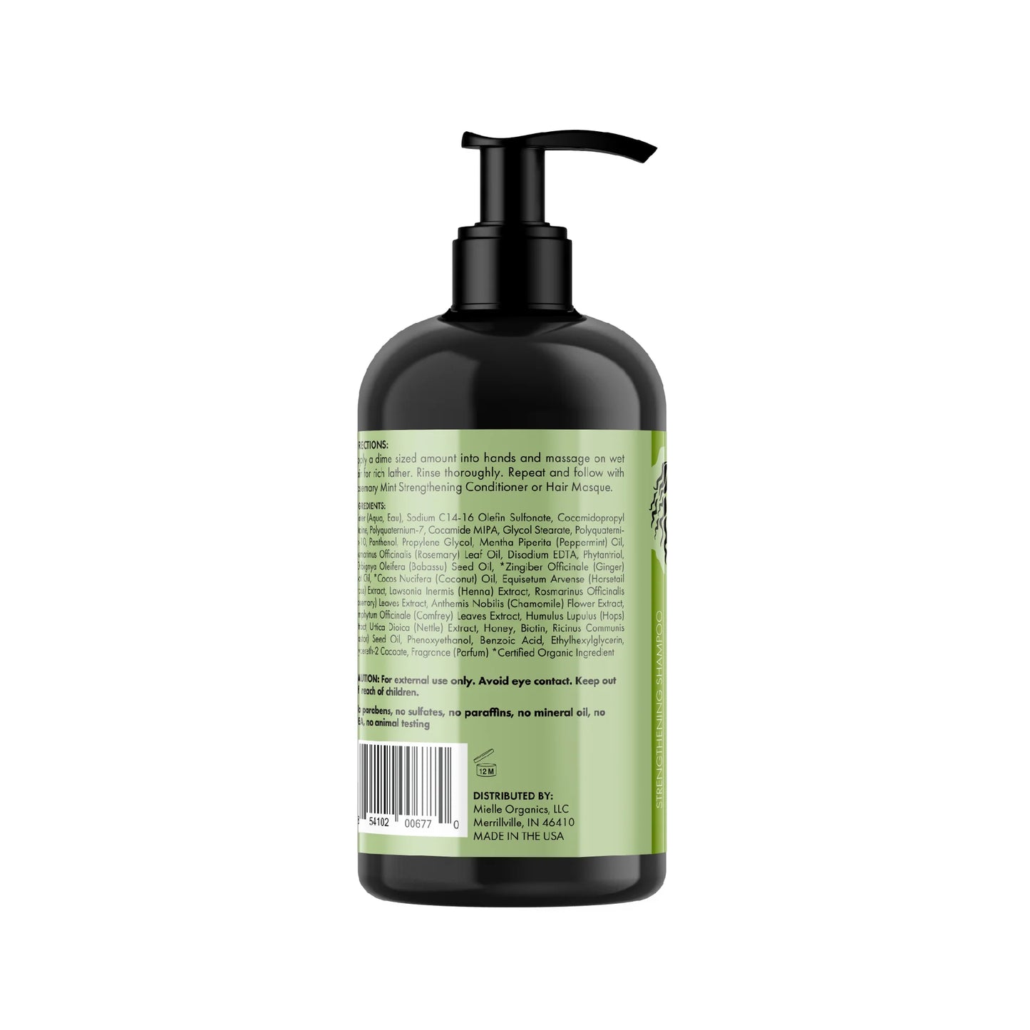 Mielle Rosemary Mint Strengthening Shampoo.