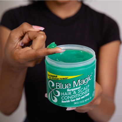 Blue Magic bergamot hair and scalp conditioner