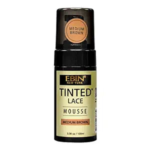 Ebin tinted lace mousse. Medium brown