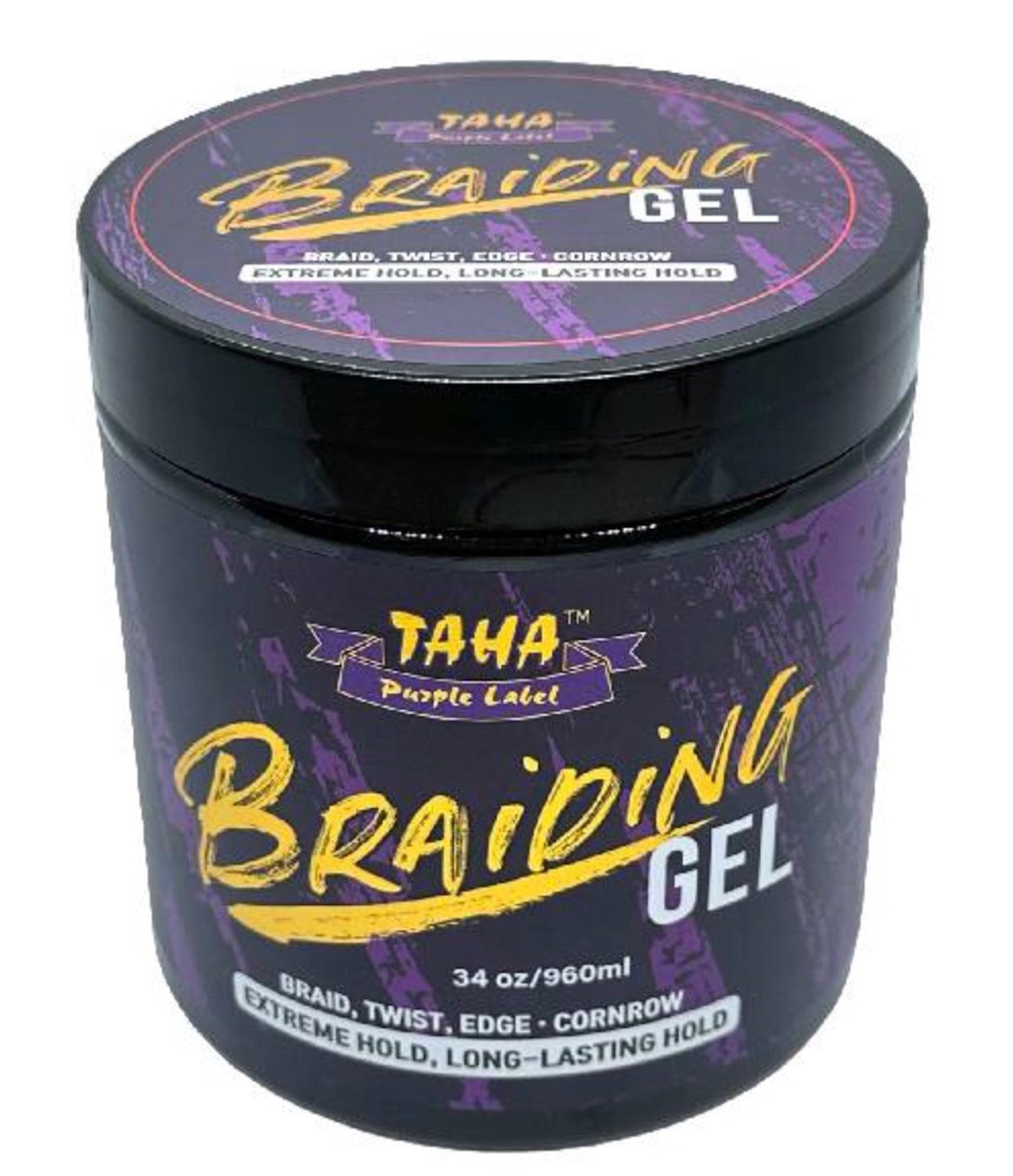 Taha purple label braiding gel