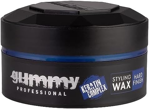 Gummy styling wax.