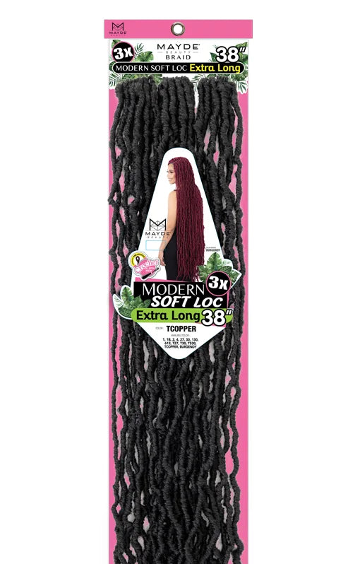 Mayde Beauty 3x Modern Soft Loc 38"