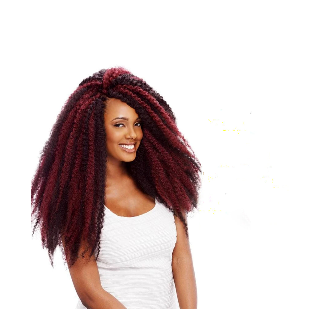 2x afro twist braid-Red