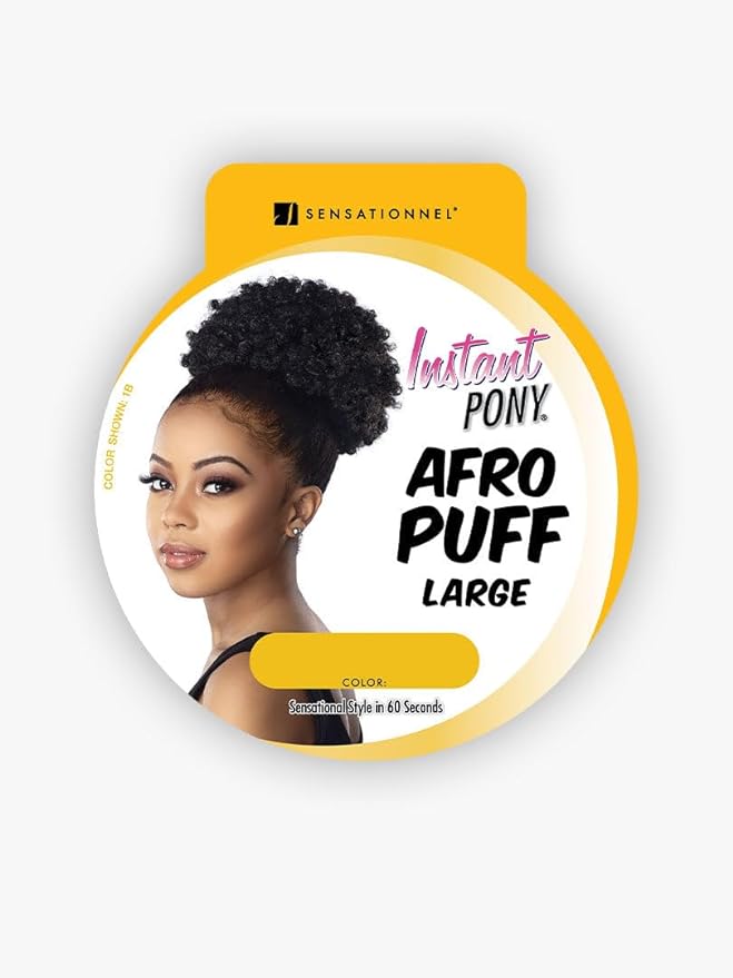 Sensationnel instant pony. Afro Puff large