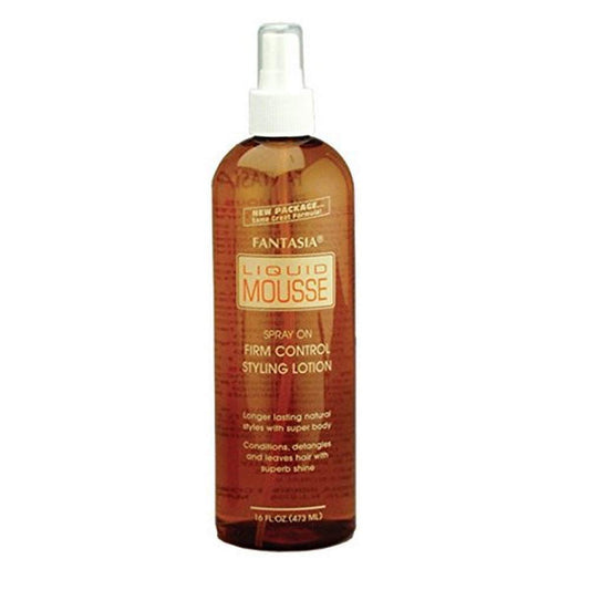 IC Fantasia Liquid Mousse spray on firm control  styling lotion