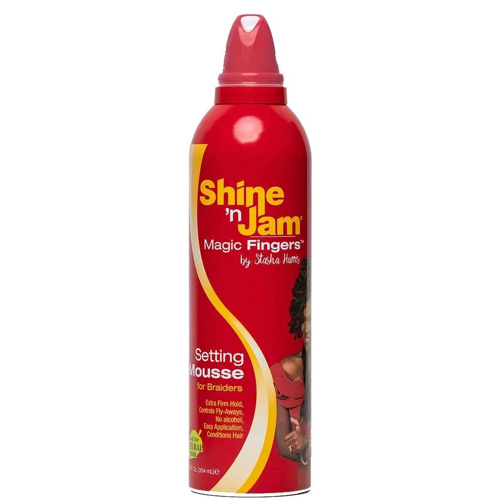 Shine N Jam Magic Fingers For Braiders Setting Mousse 12 Ounce