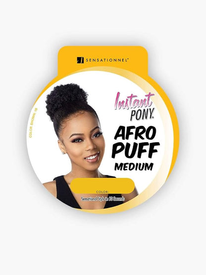 Sensationnel instant pony. Afro Puff medium