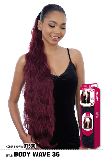 Model model body wave 36“ drawstring ponytail