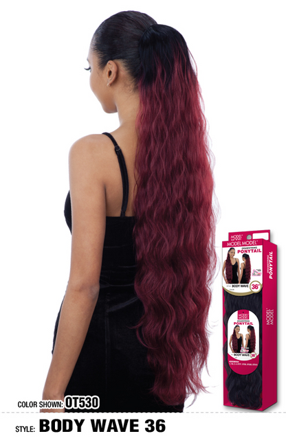 Model model body wave 36“ drawstring ponytail