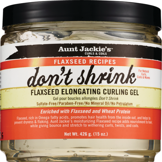 Aunt Jackie's Don’t shrink Flaxseed elongating curling Gel. 15 0z