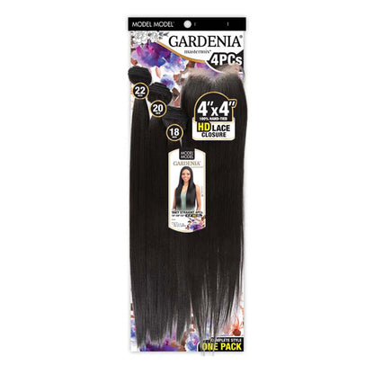 MODELMODEL Weave Gardenia Yaky Straight 4Pcs (18" 20" 22" With 4X4 HD Lace Closure)