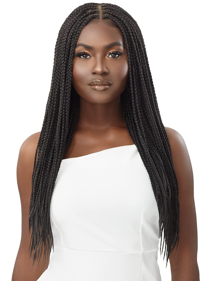 Outre 13x4 Hand Tied Lace Frontal Wig - KNOTLESS SQUARE PART BRAIDS 26"