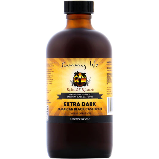 Sunny Isle Jamaican black castor oil. Extra dark