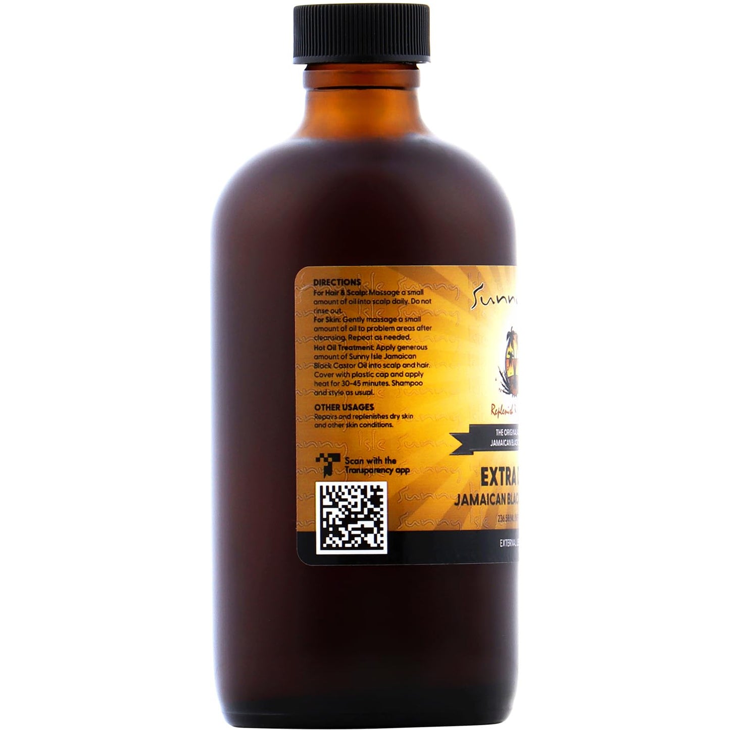 Sunny Isle Jamaican black Castor oil.  Extra Dark