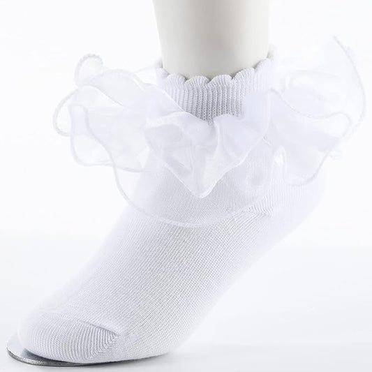 Gabriella Lace Socks Large. #SL06L