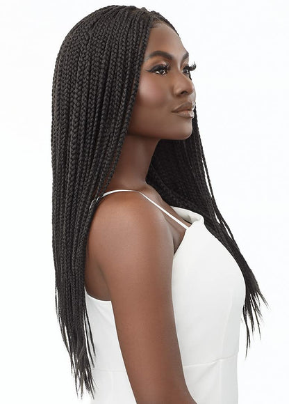 Outre 13x4 Hand Tied Lace Frontal Wig - KNOTLESS SQUARE PART BRAIDS 26"