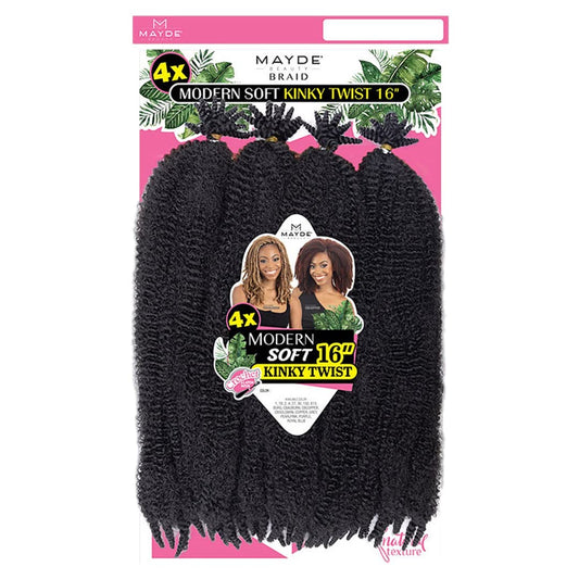 Mayde Beauty Crochet Braid 4X MODERN SOFT KINKY TWIST 20“