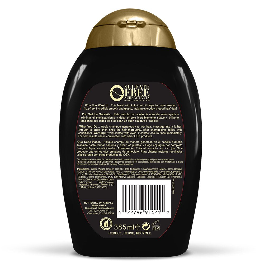 Ogx Kuku Oil Sampoo  13 oz