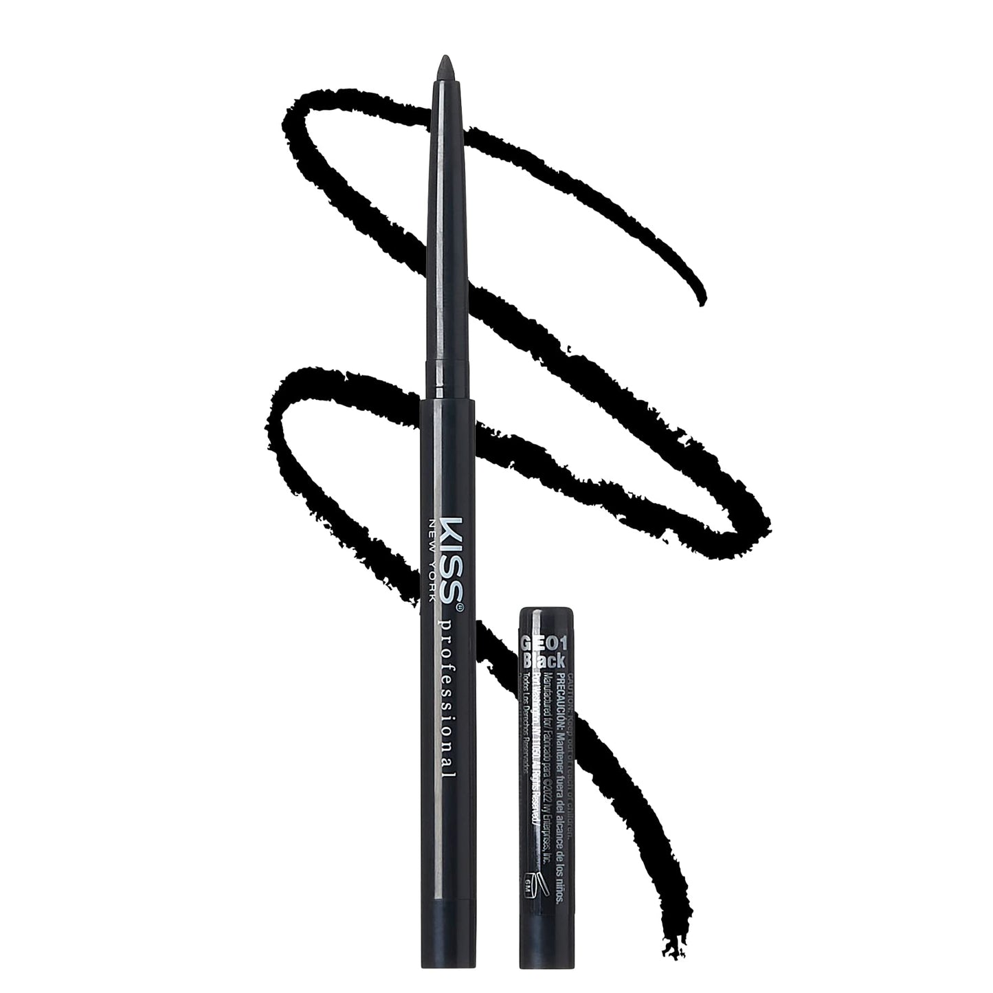 Kiss intense gel eyeliner. Black. GE01