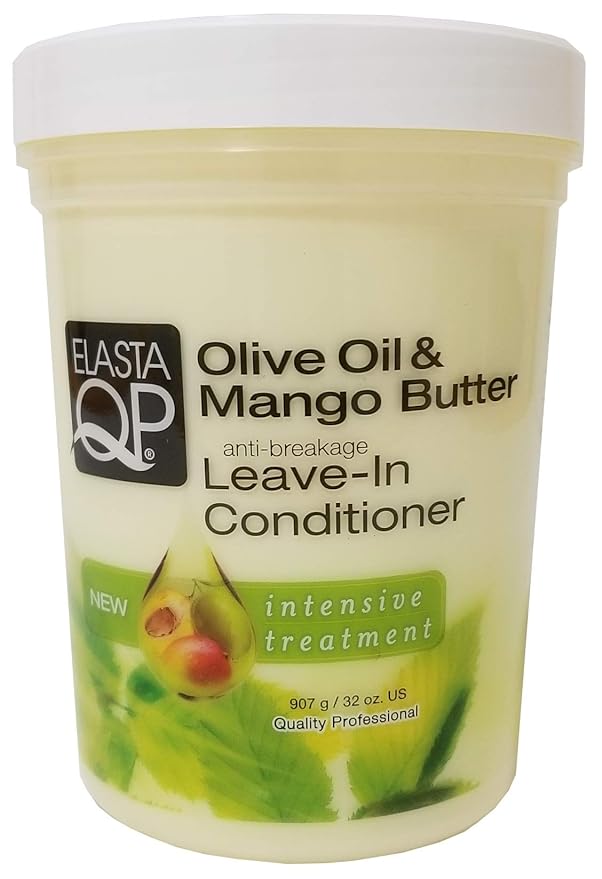 Elasta QP Olive Oil & Mango Butter Leave-In Conditioner, 32oz