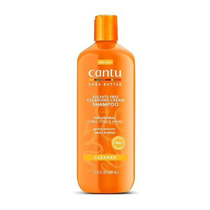 Cantu Sulfate-Free Cleansing Cream Shampoo with Shea Butter for Natural Hair, 13.5 oz