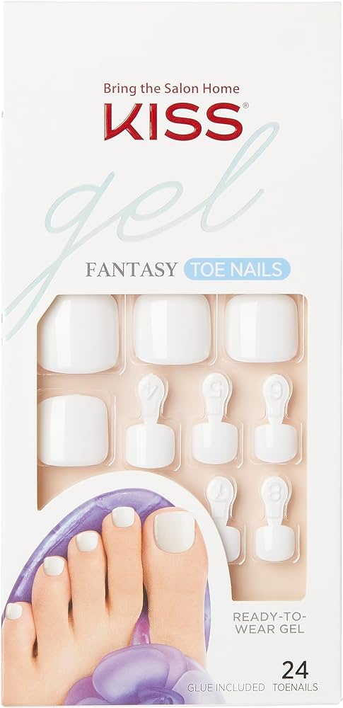 Kiss Gel Fantasy Toe Nail.-Fct01