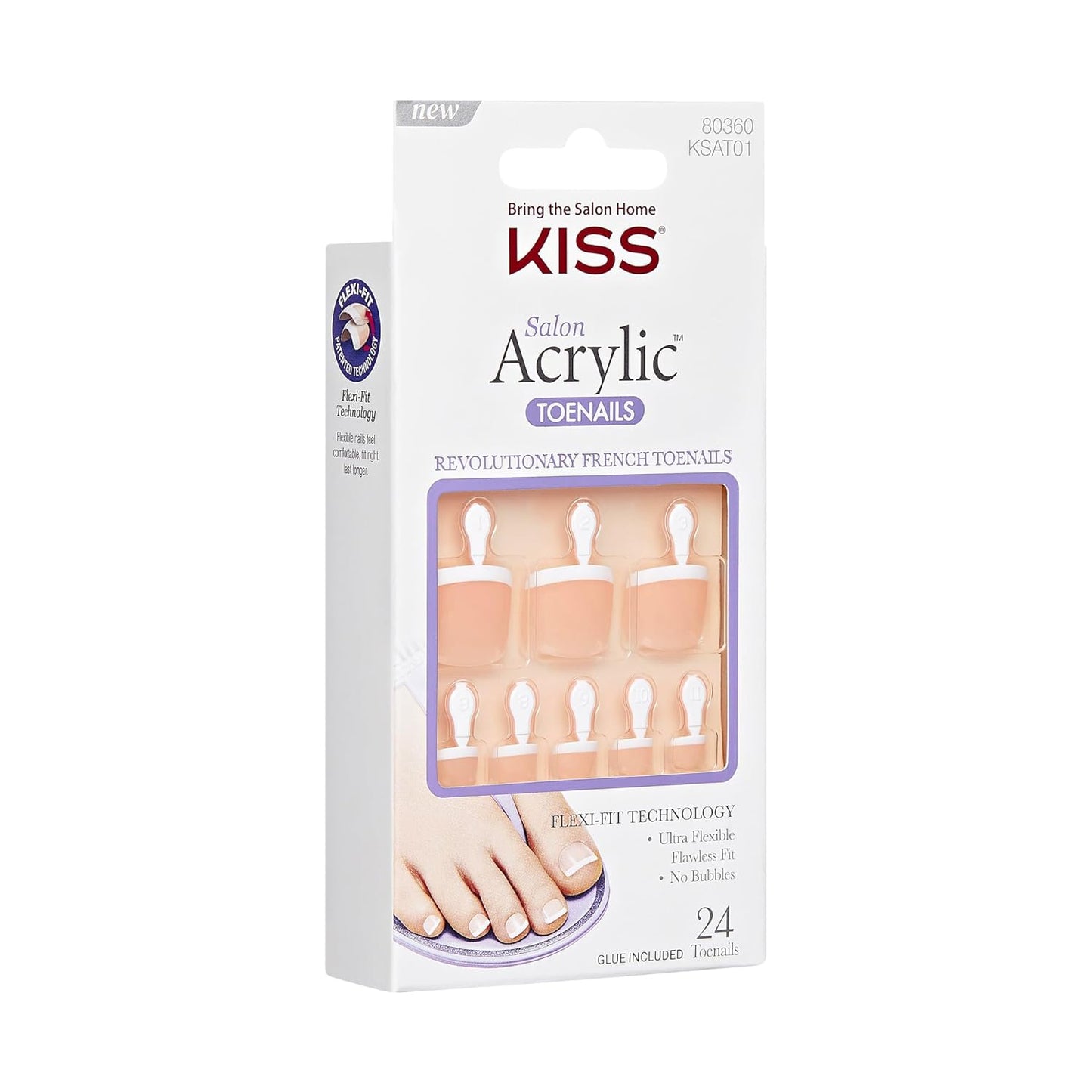 Kiss Acrylic Toenails ksat01