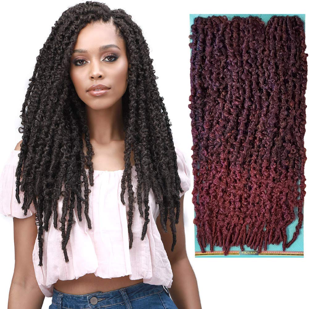 3x Cali Butterfly Locs 18". T4/