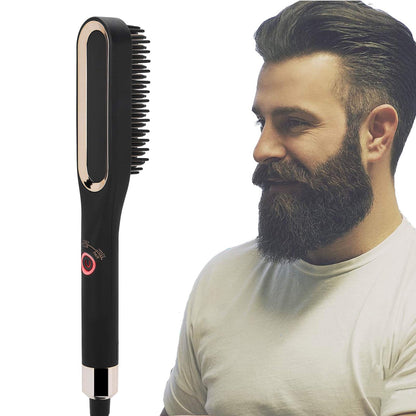 Beard straightening brush