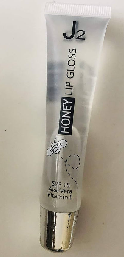 J2 Honey Lip Gloss, clear with SPF 15, Aloe Vera and Vitamin E