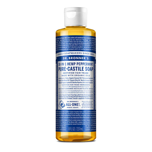 Dr Bronner's Liquid Soap Peppermint 8oz