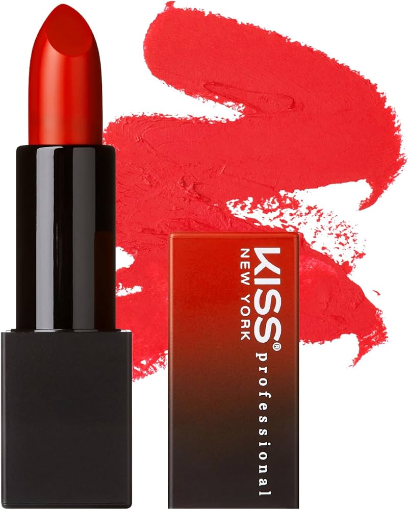 Kiss satin lipstick. Poppy. SLS05