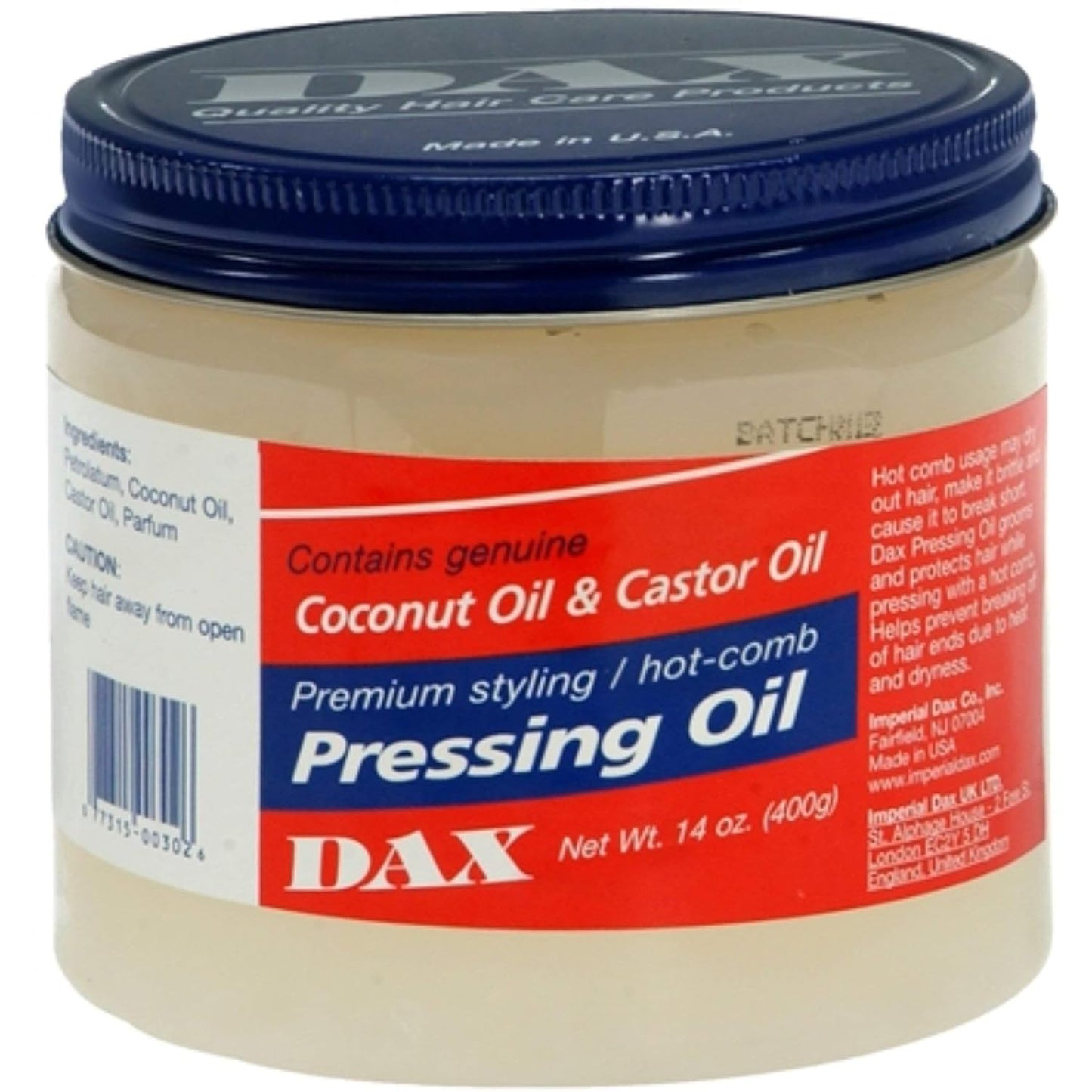 Dax Pressing Oil  14 oz