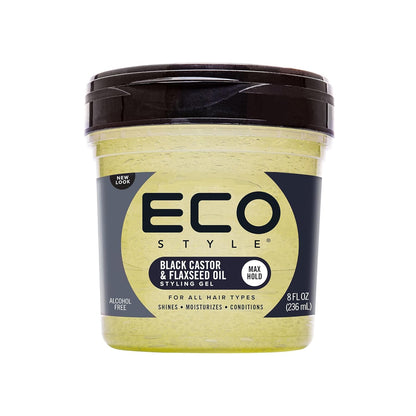 Eco Style Black Castor and Flaxseed Oil Styling GEL