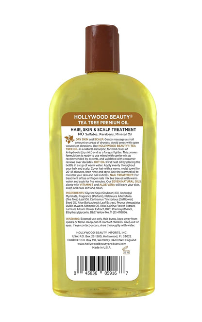 Hollywood Tea Tree Oil. 16 Oz