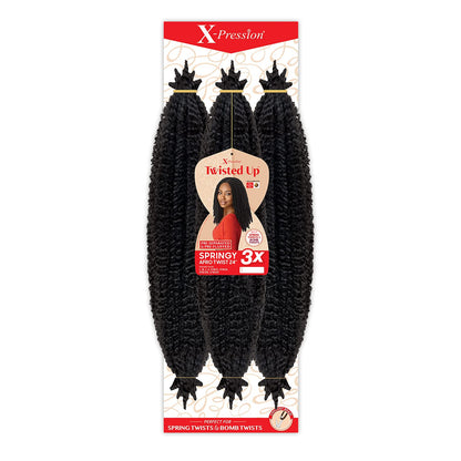 Outre Crochet Braids X-Pression Twisted Up 3X Springy Afro Twist 24"