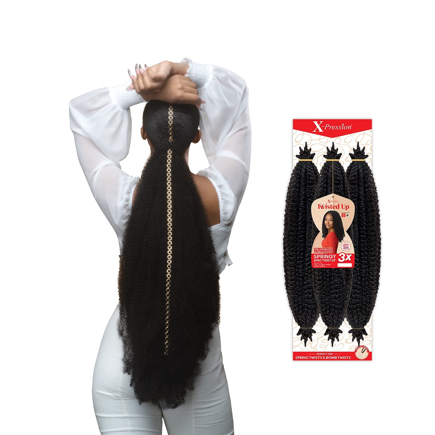 Outre Crochet Braids X-Pression Twisted Up 3X Springy Afro Twist 16"