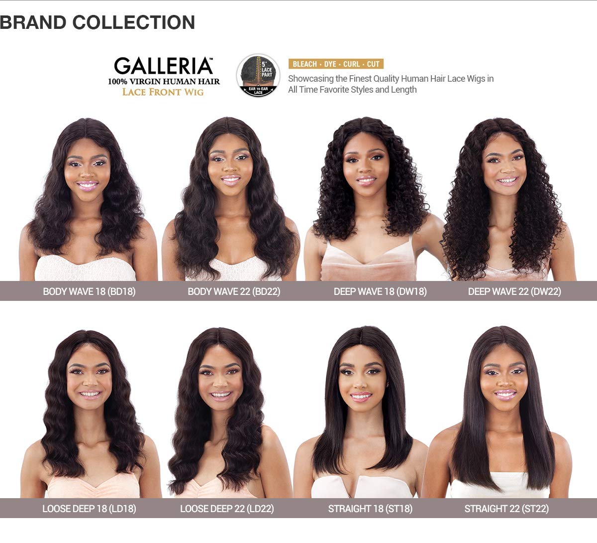 Model Model Galleria Lace Front Wig Natural Color