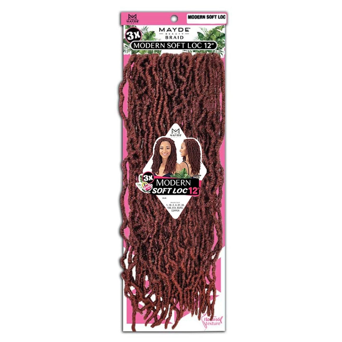 Mayde Beauty 3x Modern Soft Loc 12"