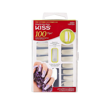 Kiss 100 tips curve overlap nails. 100ps08