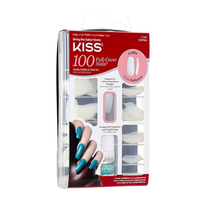 Kiss 100 full cover nails. 100ps24