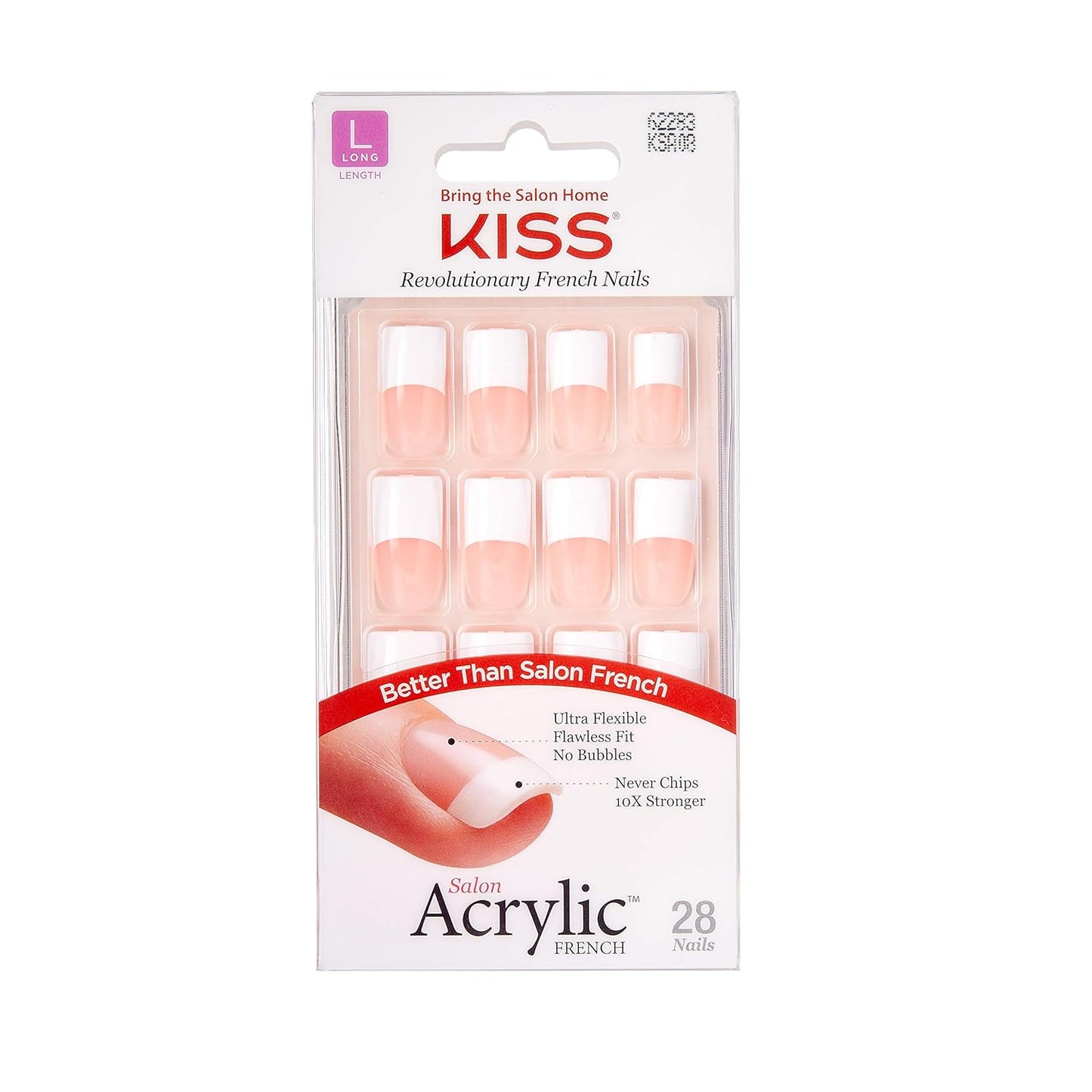 Kiss Acrylic French Nails KSA08