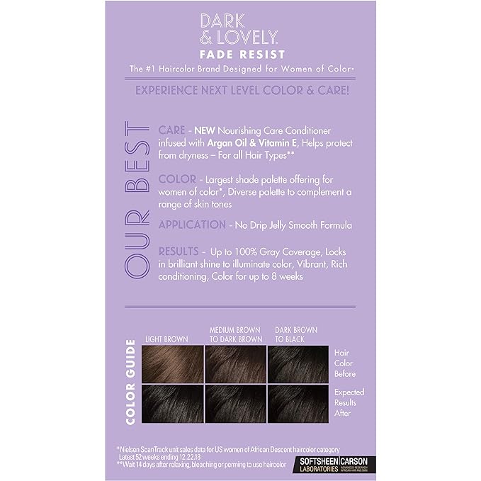 Dark & lovely fade resist permanent hair color